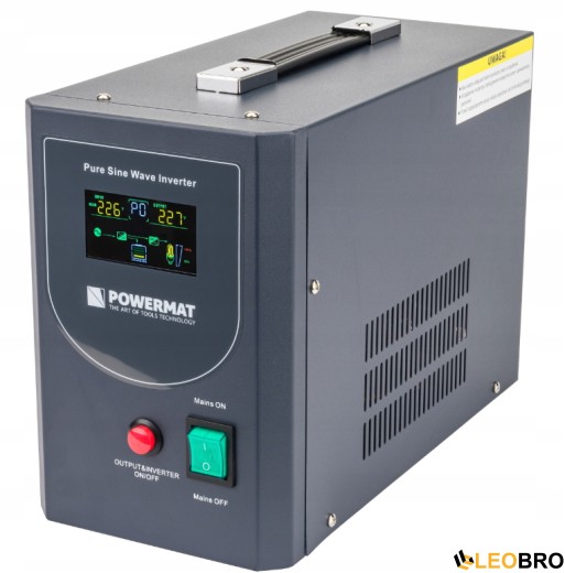 Гібридний ДБЖ/інвертор Powermat 500 VA 12/230V 400W/500VA (PM-UPS-500MP) - 1