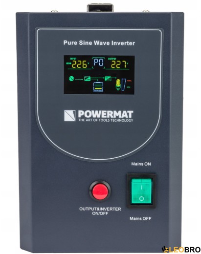 Гібридний ДБЖ/інвертор Powermat 500 VA 12/230V 400W/500VA (PM-UPS-500MP) - 2
