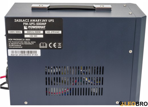 Гібридний ДБЖ/інвертор Powermat 500 VA 12/230V 400W/500VA (PM-UPS-500MP) - 5