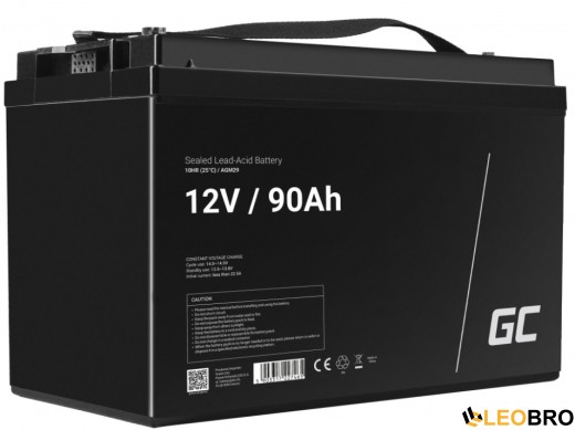 AGM Акумулятор 90Ah 12V Green Cell VRLA (AGM29) - 1