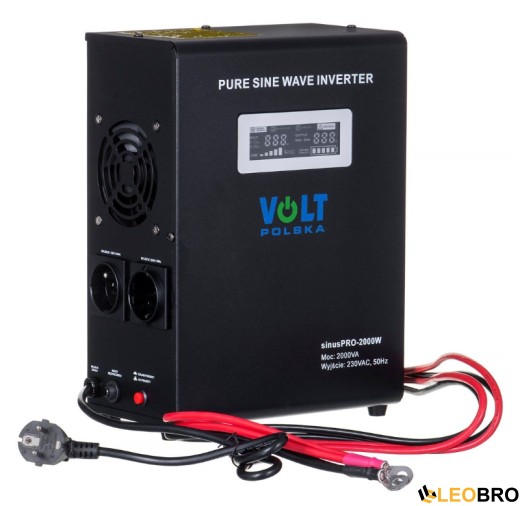 Гібридний ДБЖ/інвертор Volt Polska SINUS PRO 2000 W 24/230V 1400/2000W (3SP200024W) - 2