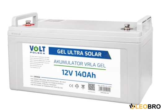 Гелевий Акумулятор 140Ah 12V VOLT GEL VPRO SOLAR (6AKUGEL140) - 1