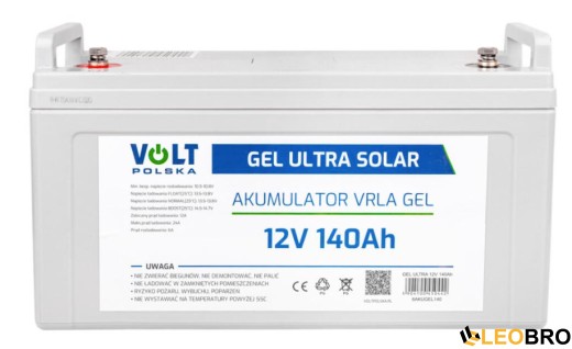 Гелевий Акумулятор 140Ah 12V VOLT GEL VPRO SOLAR (6AKUGEL140) - 2