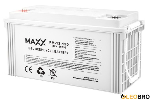 Гелевий Акумулятор 120Ah 12V 4SUN MAXX GEL DEEP CYCLE (12-FM-120) - 1
