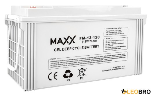 Гелевий Акумулятор 120Ah 12V 4SUN MAXX GEL DEEP CYCLE (12-FM-120) - 3