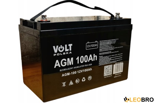 Комплект Volt Polska SINUS PRO 1000 W 12/230V 700/1000W + Акумулятор VOLT AGM VRLA 100Ah 12V - 2