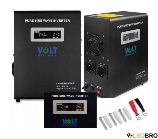 Комплект Volt Polska SINUS PRO 1000 W 12/230V 700/1000W + Акумулятор VOLT AGM VRLA 100Ah 12V - 5