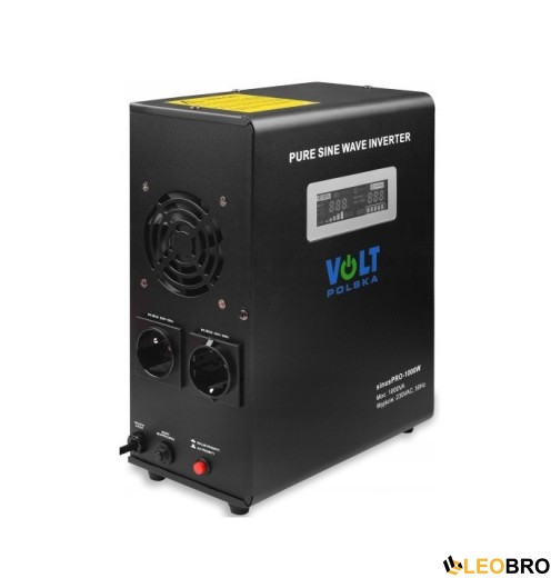Комплект Volt Polska SINUS PRO 1000 W 12/230V 700/1000W + Акумулятор VOLT AGM VRLA 100Ah 12V - 6