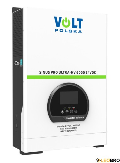 Сонячний інвертор Volt Polska ULTRA-HV 6000 24/230V (3000/6000W) + 80A MPPT (450V) (3SSHV30024) - 1