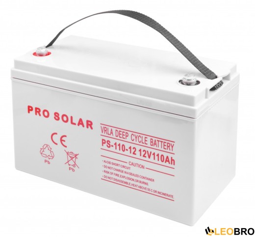 Акумулятор 110Ah 12V VOLT VRLA DEEP CYCLE (6AKXDEEP10) - 1