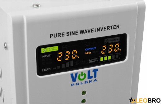 Аварійний комплект Volt Polska SINUS PRO 1000 E 12/230V 700/1000W + Акумулятор VOLT VRLA DEEP CYCLE 110Ah 12V - 3