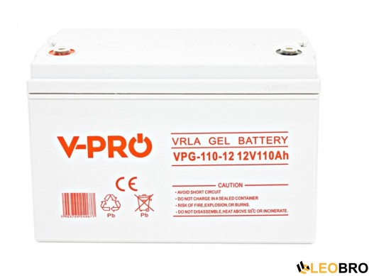 Аварійний комплект Volt Polska SINUS PRO 1000 E 12/230V 700/1000W + Акумулятор VOLT VRLA DEEP CYCLE 110Ah 12V - 5