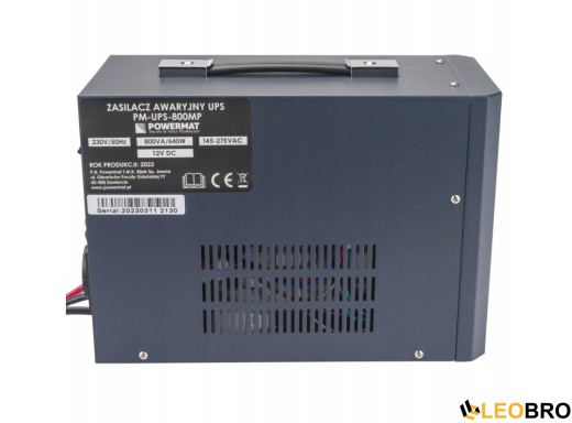 Аварийный комплект Powermat 800 VA 12/230V 640W/800VA + Аккумулятор Green Cell AGM VRLA 75Ah 12V - 10