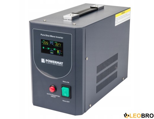 Аварийный комплект Powermat 800 VA 12/230V 640W/800VA + Аккумулятор Green Cell AGM VRLA 75Ah 12V - 6