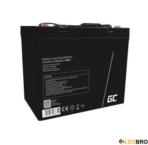 Акумулятор Green Cell AGM VRLA 50Ah 12V (AGM56) - 1