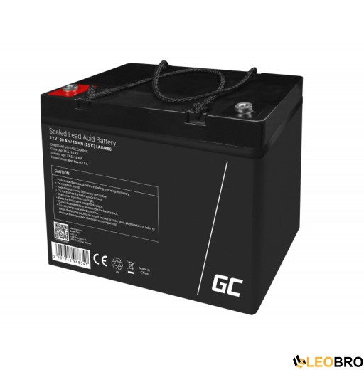 Акумулятор Green Cell AGM VRLA 50Ah 12V (AGM56) - 5