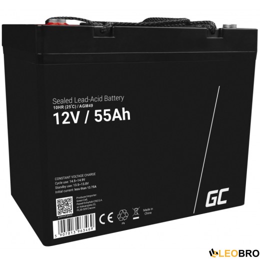 Акумулятор Green Cell AGM VRLA 55Ah 12V (AGM49) - 1