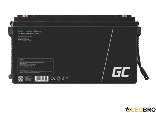 Акумулятор Green Cell AGM VRLA 65Ah 12V (AGM28) - 4