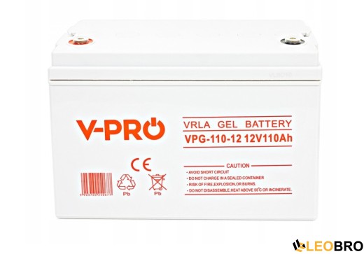 Аварійний комплект Volt Polska SINUS PRO 500 E 12/230V 350/500W + Акумулятор VOLT GEL 110Ah 12V - 4