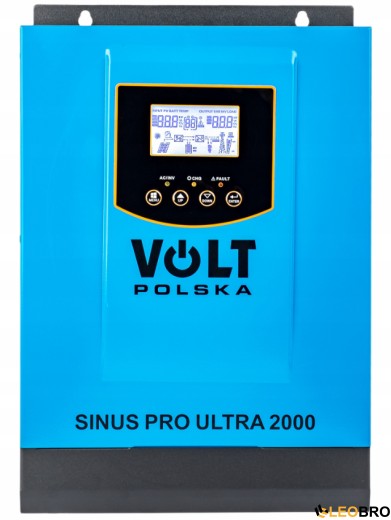 Сонячний інвертор Volt Polska ULTRA-HV 2000 12/230V (1000/2000W) + 60A MPPT (75V) (3SSH100012) - 3