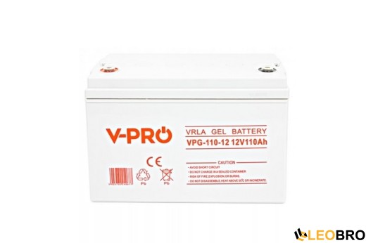 Аварійний комплект Volt Polska SINUS PRO 2000 E 12/230V 1250/2000W + Акумулятор VOLT GELL 110Ah 12V - 4