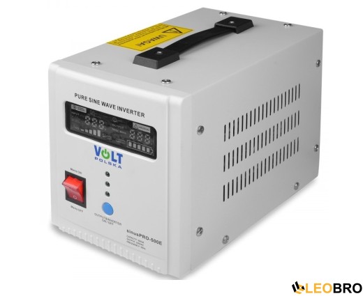 Аварийный комплект Volt Polska SINUS PRO 500 E 12/230V 350/500W + 4SUN MAXX GEL DEEP CYCLE 100Ah 12V - 3