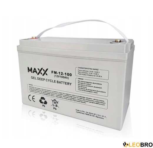 Аварійний комплект Volt Polska SINUS PRO 800 E 12/230V 500/800W + 4SUN MAXX GEL DEEP CYCLE 100Ah 12V - 2