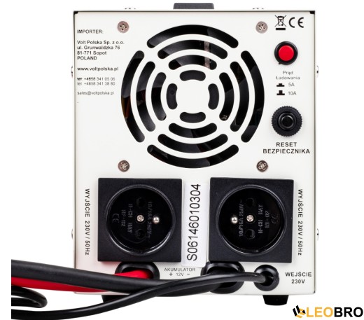 Аварійний комплект Volt Polska SINUS PRO 800 E 12/230V 500/800W + 4SUN MAXX GEL DEEP CYCLE 100Ah 12V - 4