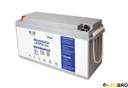 Акумулятор Volt Polska LiFePO4 12,8V 200Ah (150A) + BMS (6AKLI20012) - 1
