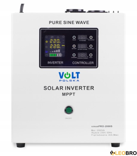 Гибридный ИБП/инвертор Volt Polska SINUS PRO 2000S 24/230V 1400/2000W + Балансир 24V - 3