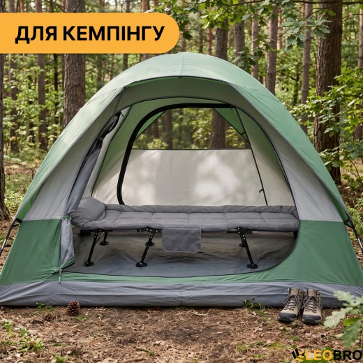 Раскладная кровать (раскладушка) с подушкой LEOBRO (FB-S15) - 11