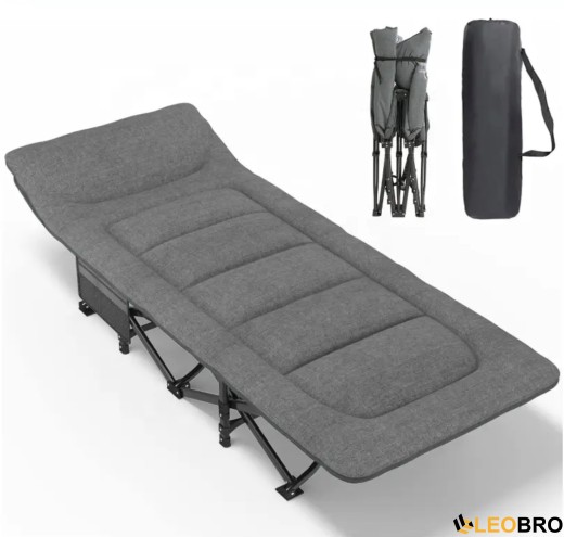 Туристична розкладачка LEOBRO Сіра (HT-169K Grey) - 7