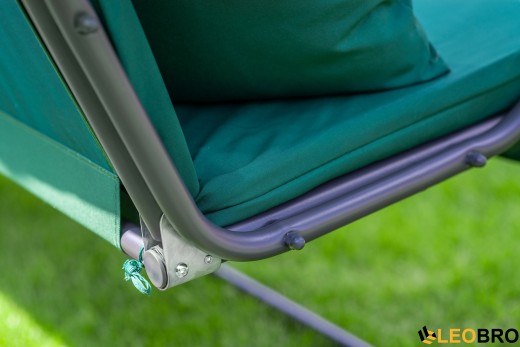 Велика гойдалка з подушками LEOBRO Luxury Green - 5