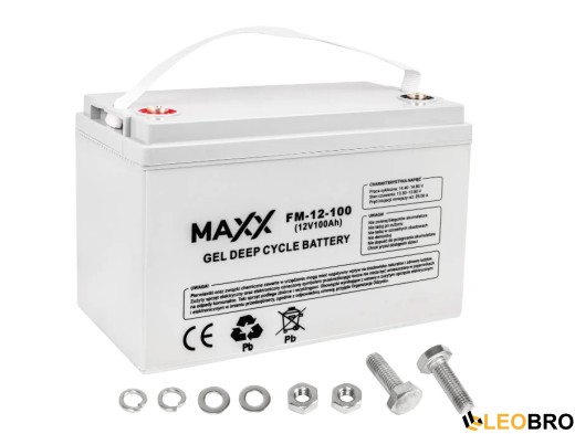 ДБЖ / Інвертор Volt Polska SINUS PRO 500 W 12/230V 300/500W + Акумулятор гелевий 4SUN MAXX GEL 100 Ah - 2