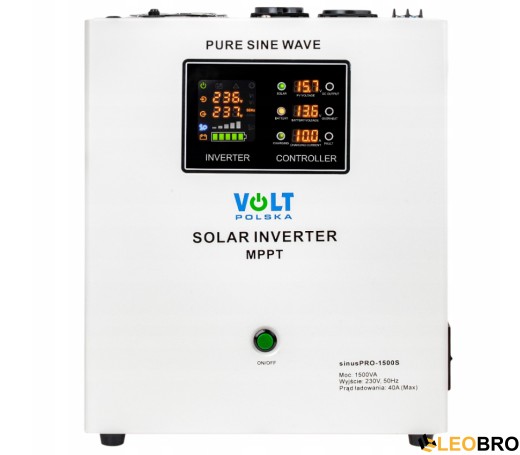 Комплект Volt Polska SINUS PRO 1500S 12/230V 1050/1500W + Акумулятор гелевий 4SUN MAXX GEL 100 Ah - 4