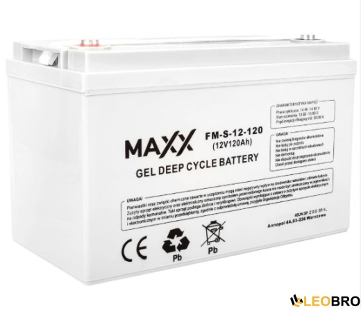 Комплект Volt Polska SINUS PRO 2200E 12/230V 1600/2200W + Акумулятор гелевий 4SUN MAXX GEL 120 Ah - 2