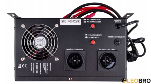 Комплект інвертору Volt Polska SINUS PRO 2000W 1400/2000W + 2 шт Акумулятор VOLT VRLA 100Ah 12V - 11
