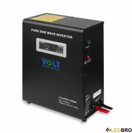 Комплект інвертору Volt Polska SINUS PRO 2000W 1400/2000W + 2 шт Акумулятор VOLT VRLA 100Ah 12V - 4