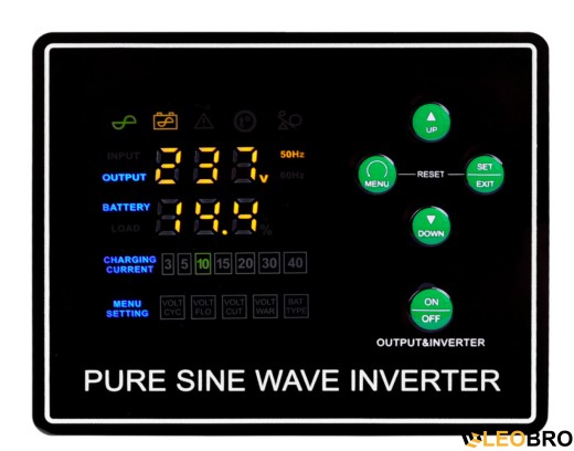 Гібридний ДБЖ/інвертор Volt Polska SINUS PRO 900 E PLUS 12/230V 600/900W (3SPM09012M) - 3