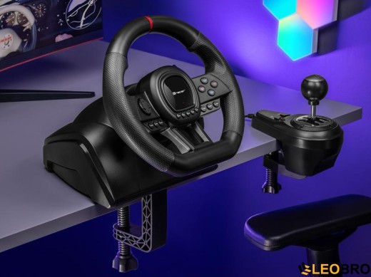 Кермо з педалями та коробкою передач Tracer SimRacer 6in1 для PS4/PS3/PC/Xbox One/Xbox 360 (47345) - 7
