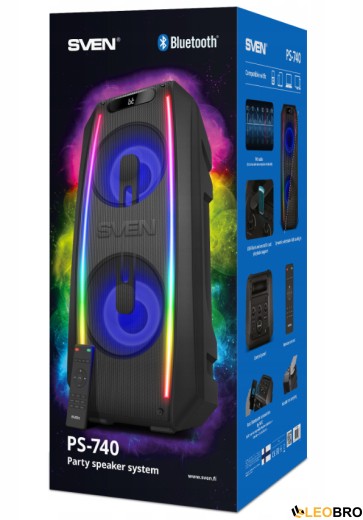 Блютус колонка SVEN PS-740 100W - 7