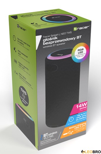 Bluetooth колонка Tracer Splash L Black 14W (TRAGLO47477) - 7