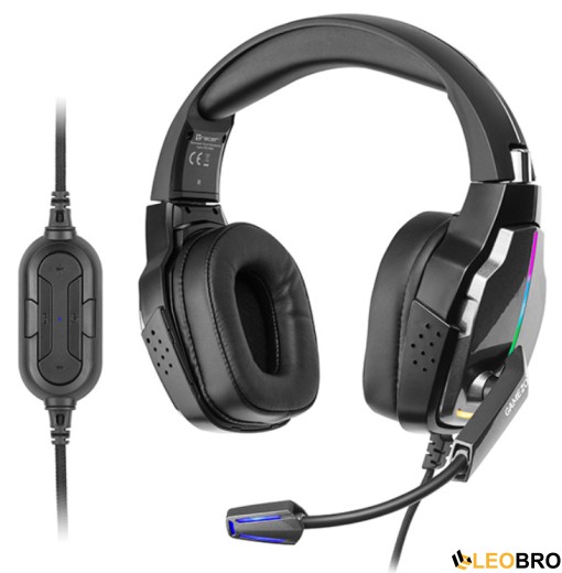 Комп'ютерна аудіо гарнітура Tracer GAMEZONE Hydra PRO RGB 7.1 (TRASLU46955) - 1