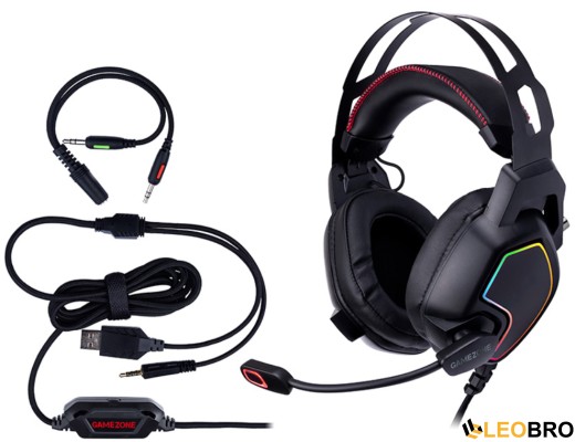 Комп'ютерна аудіо гарнітура Tracer GAMEZONE Raptor V2 RGB (TRASLU46464) - 1