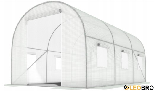 Садова теплиця парник LEOBRO Garden 6м2 White (LB-6M19W) - 2