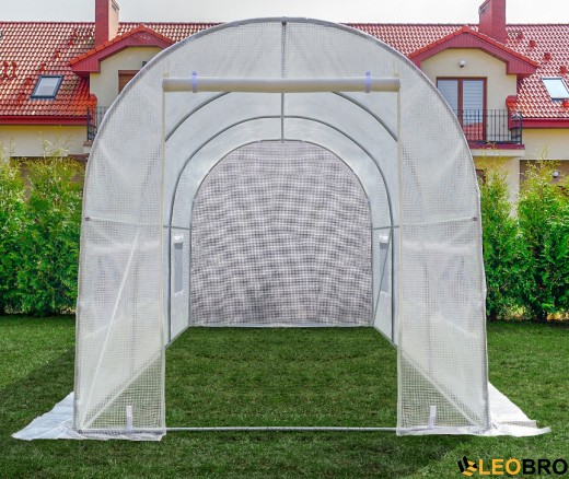 Садова теплиця парник LEOBRO Garden 6м2 White (LB-6M19W) - 5