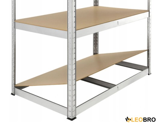 Металлический стеллаж FunFit 180x100x50 см, прочный (200 кг/полка) - 4