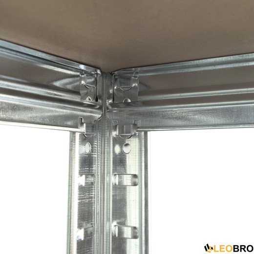 Стеллаж LEOBRO Premium 180 х 90 х 40 см, 175кг/полка, 5 полок (LB-R175-GAN) - 9