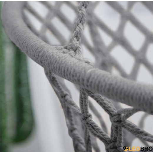 Гойдалка гніздо 110 см плетена FUNFIT Gray (2766) - 7