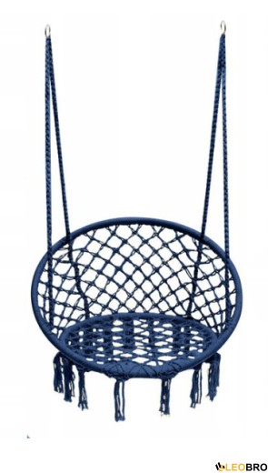 Гойдалка гніздо 110 см плетена FUNFIT Blue (2765) - 1